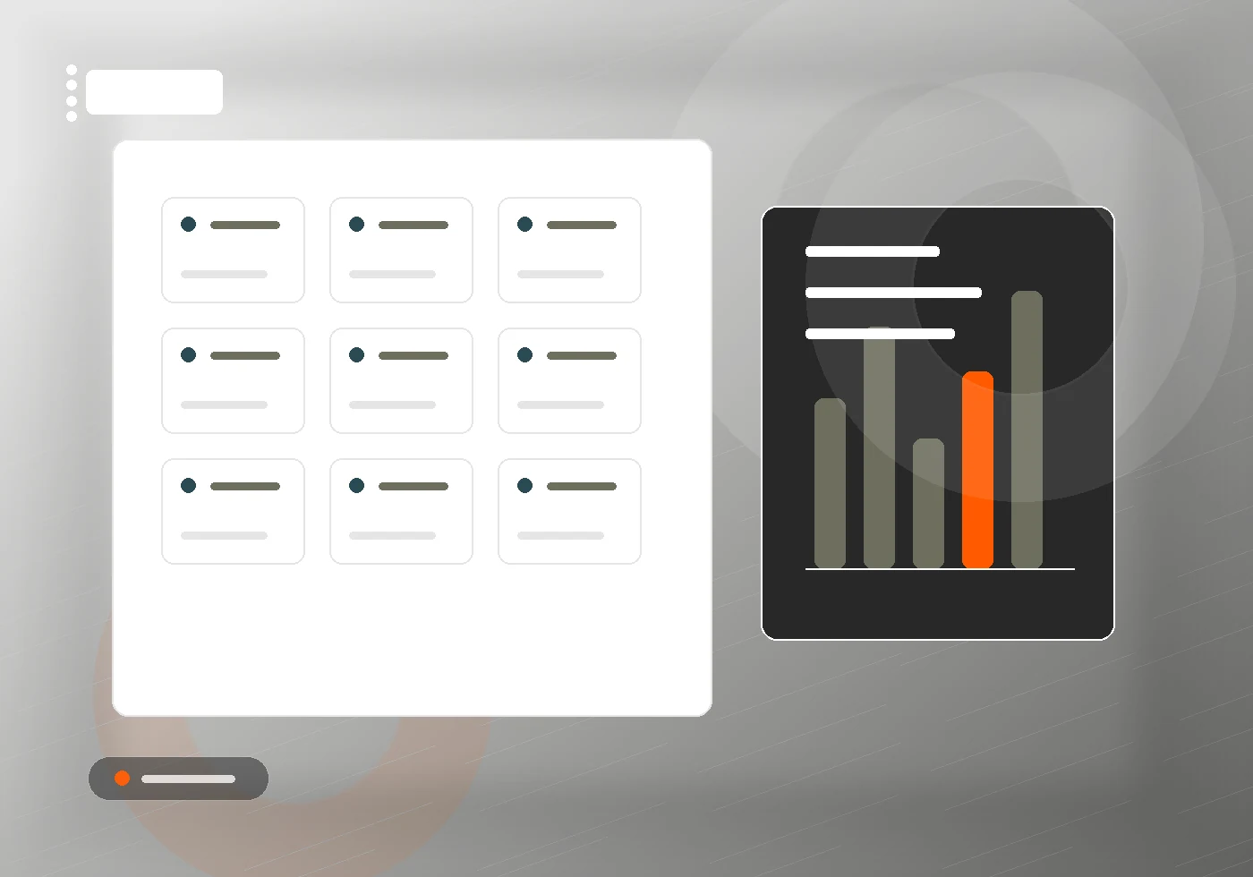 E-commerce dashboard met producten en orders. E-commerce dashboard with products, orders and channels.