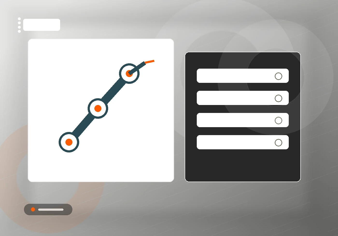 AI robotsoftware met dashboard en support. AI robot software, monitoring and support in a premium European business setting.
